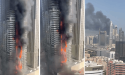 Dubai'de büyük yangın, 4 bin kişi tahliye edildi