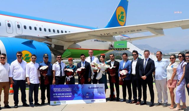 Özbekistan Havayolları Taşkent-Gazipaşa uçuşlarına başladı