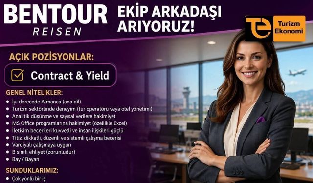 Bentour, kontrat ve gelir yönetimi uzmanı arıyor