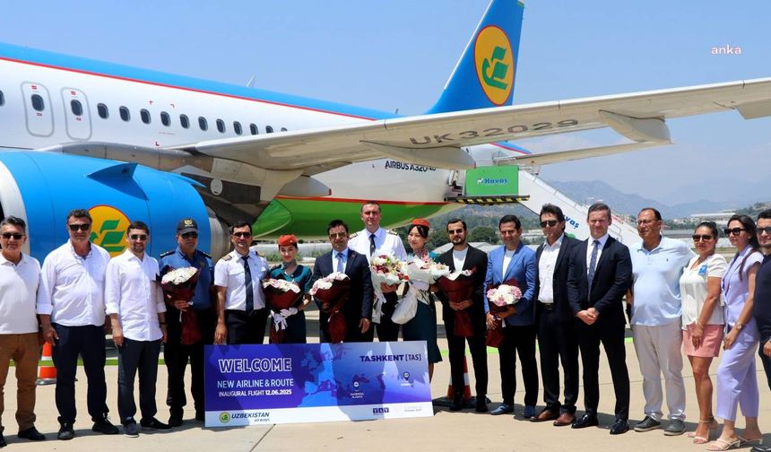 Özbekistan Havayolları Taşkent-Gazipaşa uçuşlarına başladı