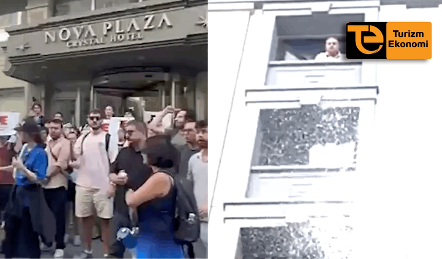Alacağını isteyen turizm çalışanlarının kafasına su döktüler