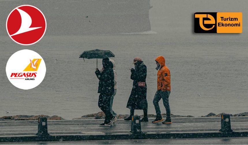 Türk Hava Yolları ve Pegasus 91 seferini iptal etti