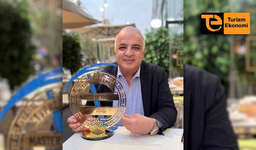 Turizmci Orhan Sancar’a Kazakistan’da anlamlı ödül