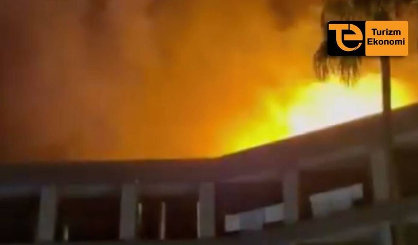 Alanya’da korkutan otel yangını