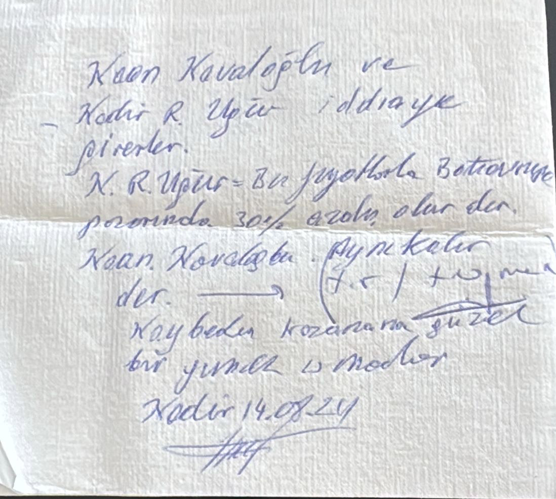 Kadir Uğur Iddia
