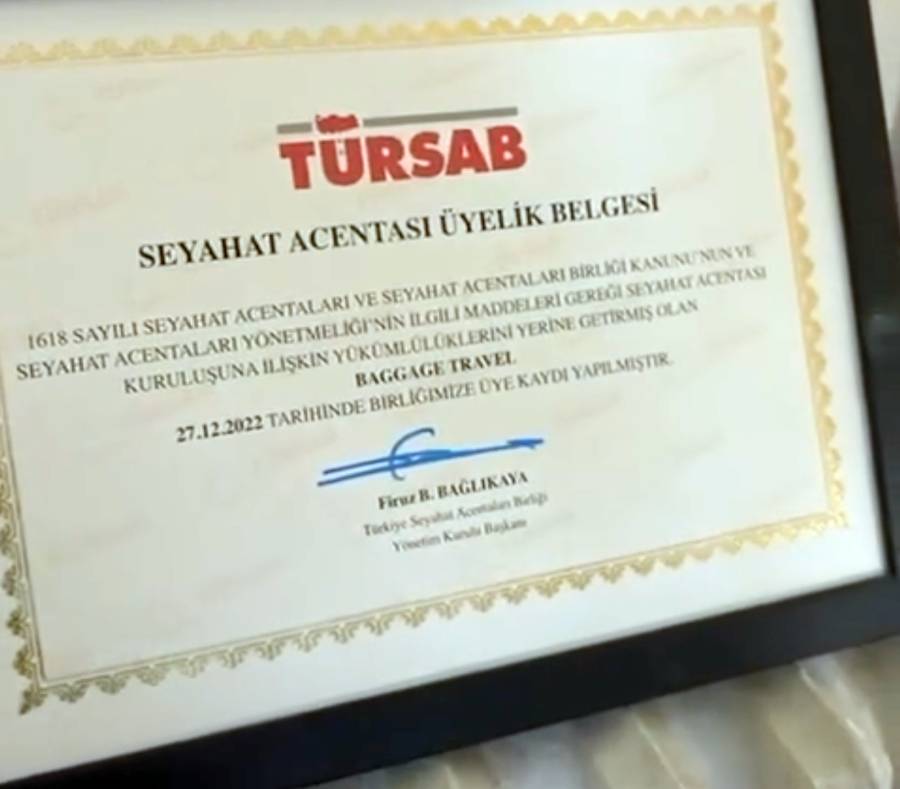 Tursab Belgesi