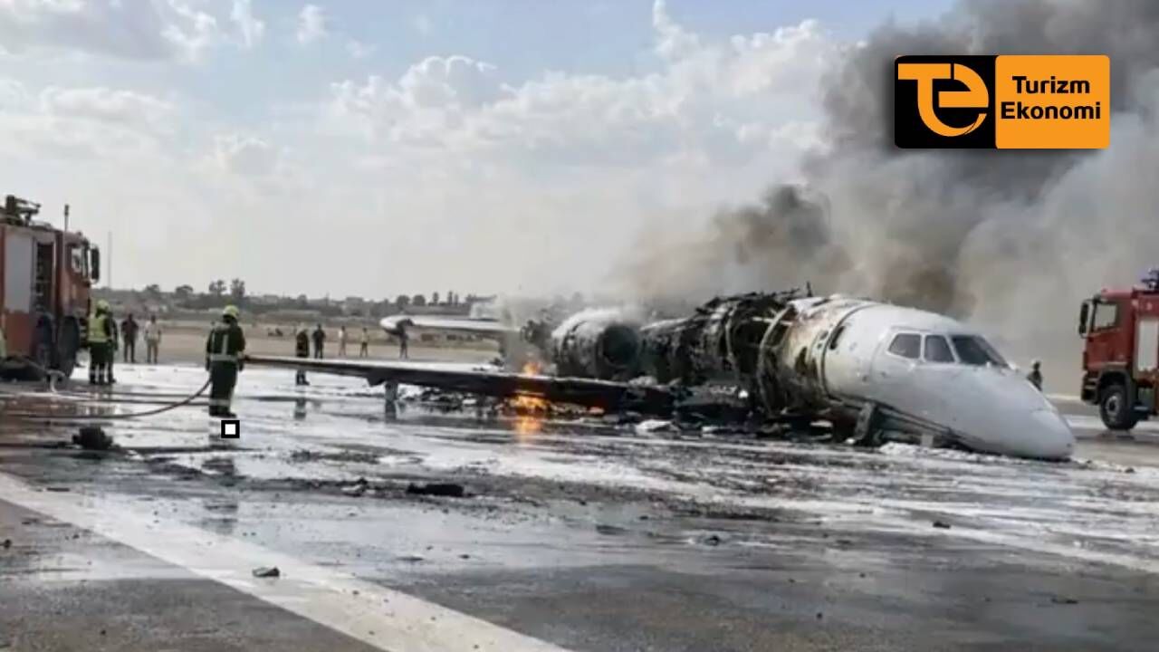 Libya’da pistten çıkarak yanan uçak Türk turizm şirketinin çıktı